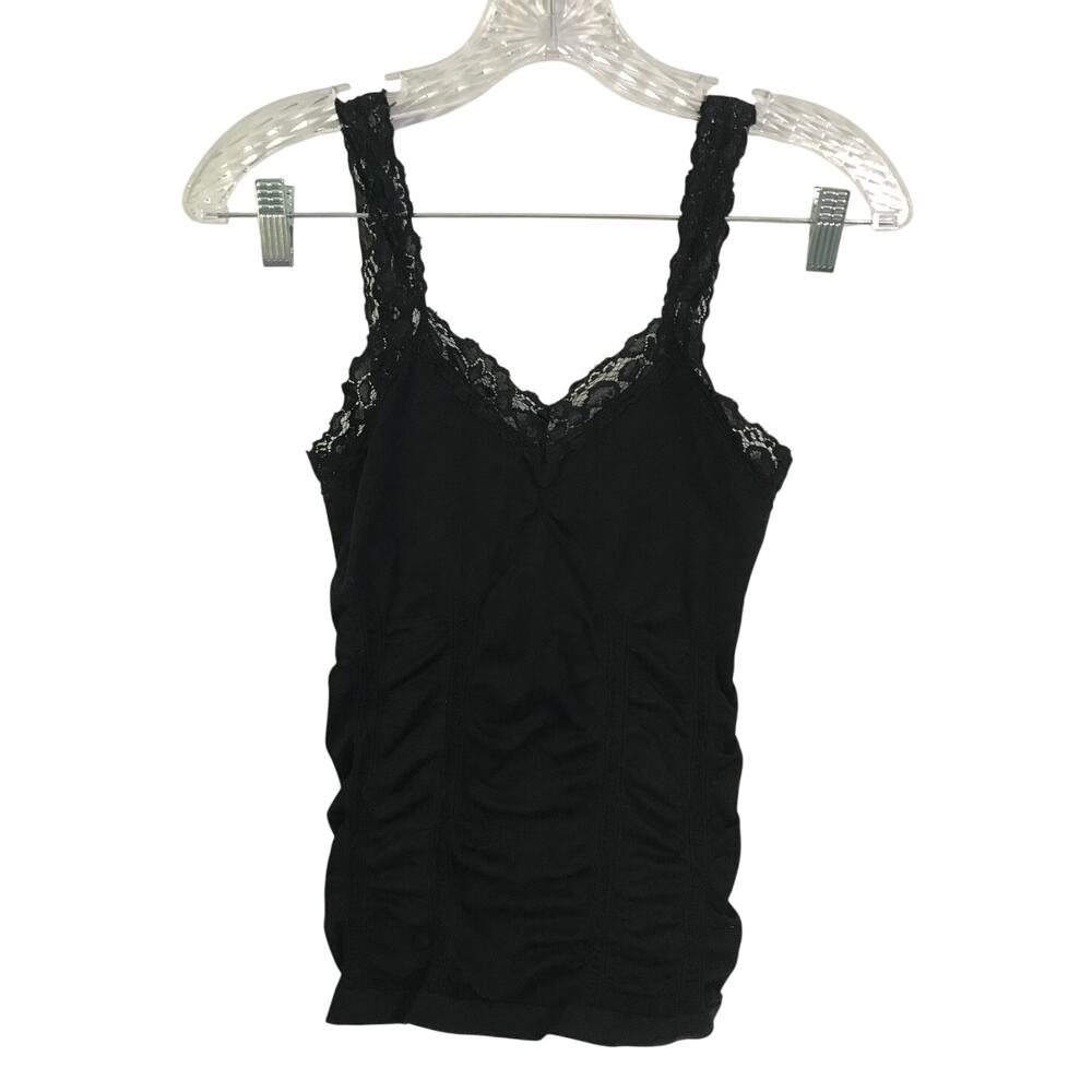 Soho Lady Tank Camisole One Size Womens Lace Shapewear Black Goth Witchy